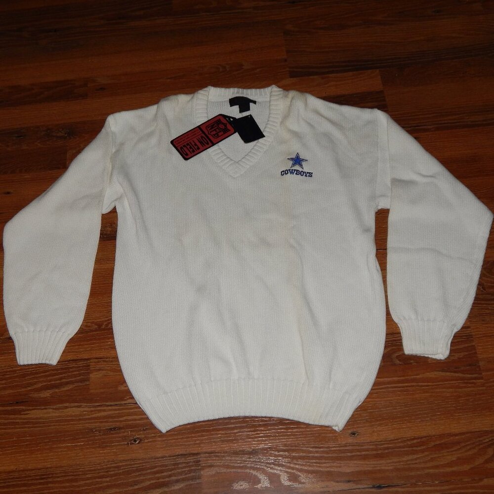 NEW Men's Size L Officially Licensed NFL ANTIGUA Dallas Cowboys Football Sweater